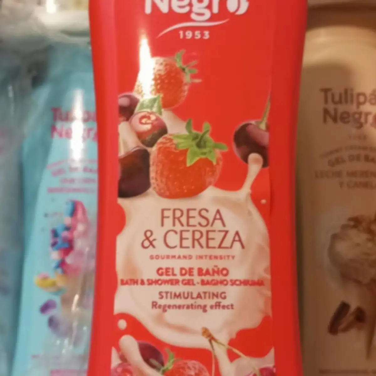 Gel douche senteur fraise et cerise